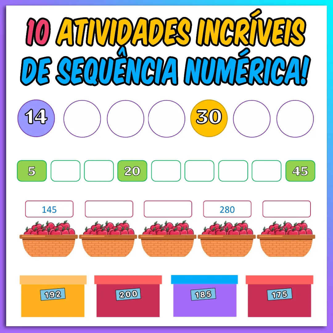 10 Atividades Incríveis de Sequência Numérica
